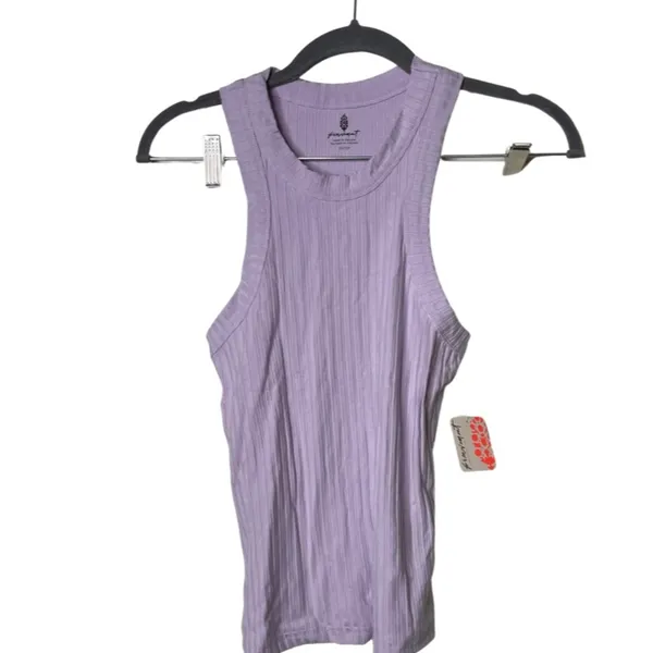 New Free People Movement Blissed Out Tank in Dew Berry sz XS - Image 2