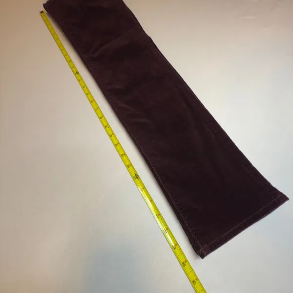 Ann Taylor LOFT Modern Straight Corduroy‎ Pants Burgundy Sz 0/25 Workwear Career - Image 5
