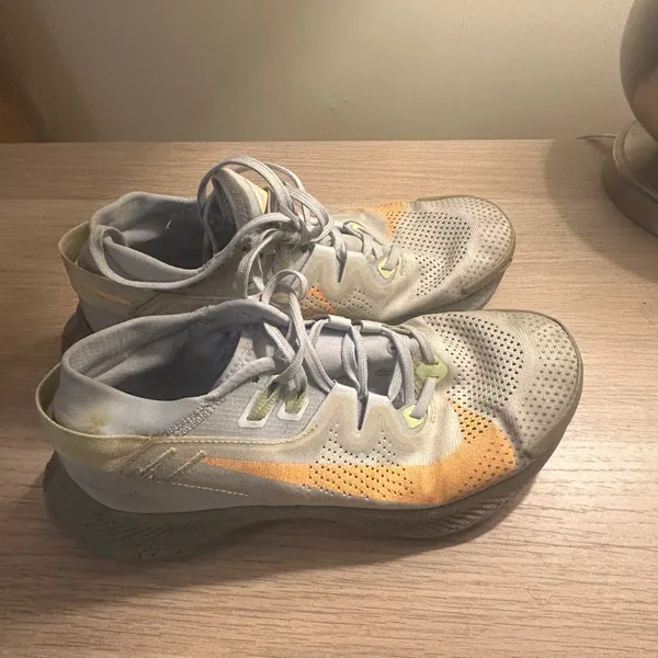 Nike Athletic Shoes - Gray and Orange - Image 2
