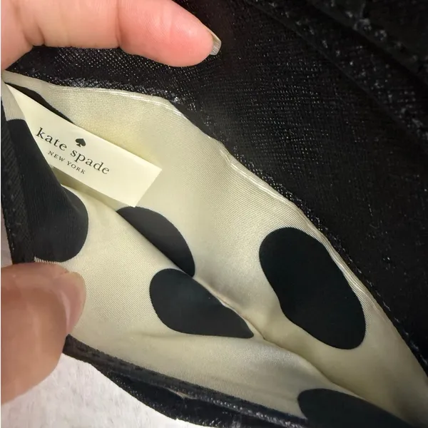 KATE SPADE New York Black Beige Bifold Wallet - Image 5