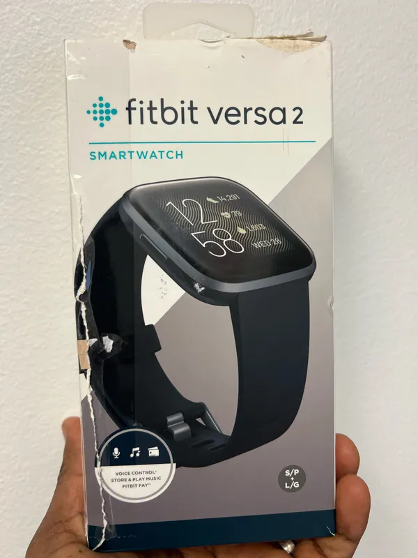 Fitbit Versa 2 - Health & Fitness Smart Watch Graphite Body / Black Band FB507 - Image 3