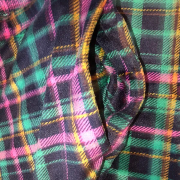 JOYSPUN soft plaid fleece style pajamas set size large with pockets - Image 7