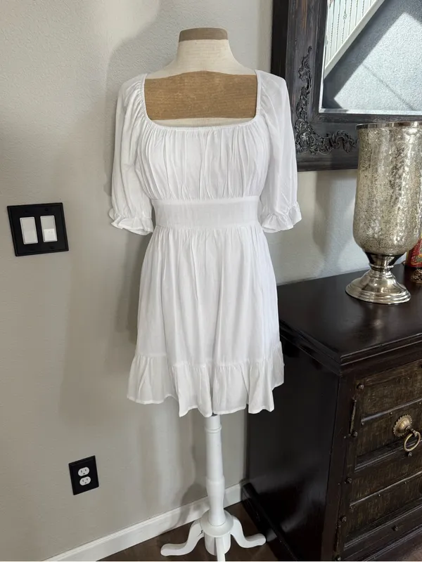 Altar’d State Ruffled High Waist Mini Dress S - Image 3