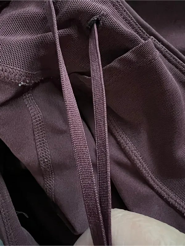 Nike Womens Epic Fast Dri-FIT Running Cropped Capri Burgundy Pockets‎ Leggings - Image 12
