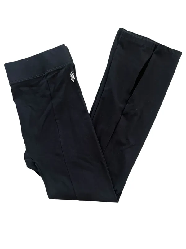Free People FP Movement Women’s Black Pull On Split Hem Athletic Leggings Pants - Image 9