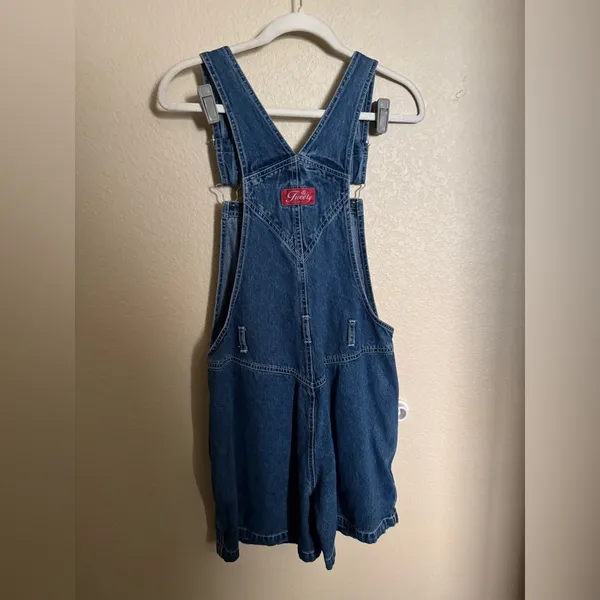 Vintage Tweety Embroidered Denim Shortall‎ Skort Sz Medium Kidcore Disney - Image 4