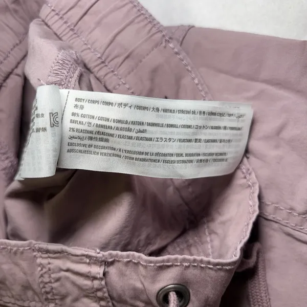 Hollister Adjustable Rise Baggy Cargo Pants Mauve Purple XS L Wide Leg Utility - Image 7