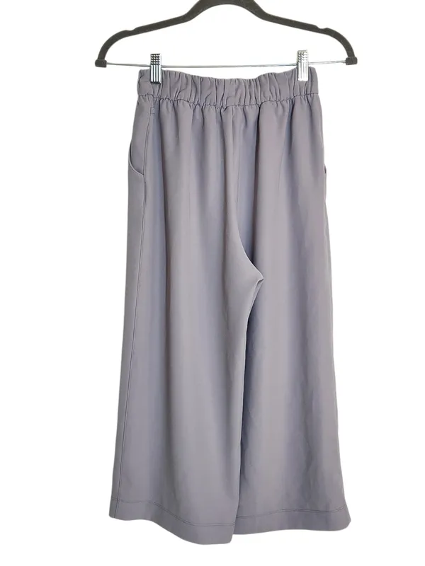Lululemon Light Purple Wide Leg Cropped Pull On Pants Size 4 Flaw - Image 2