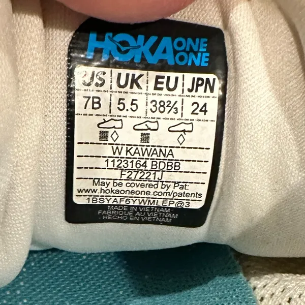 HOKA KAWANA Running Sneakers White Green Pink 7 - Image 9