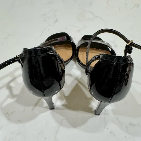 Chic Black Strappy Heels by Gacel in size 36 - Image 6