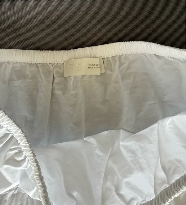 Zara Elegant White Tiered Maxi Skirt - Image 2
