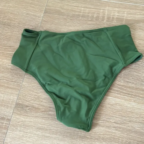 Green high waisted bikini bottom - Image 2