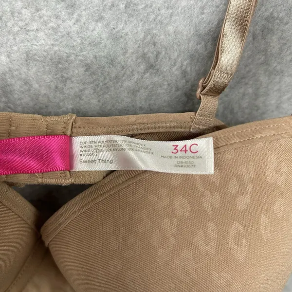 COSMOPOLITAN Bra Women's 34C Leopard Beige Light Weight Underwire Bra - Image 5