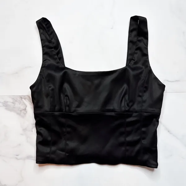 Wilfred Shine Satin Bustier Tank Top - Image 2
