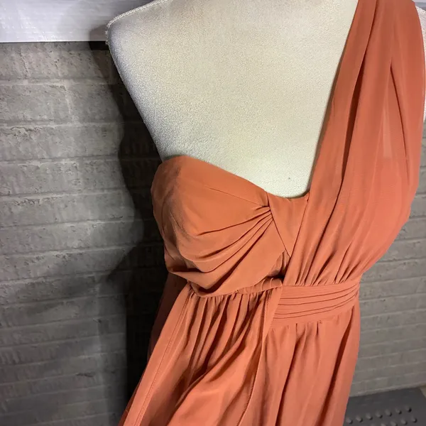 Birdy Grey Convertible Bridesmaid Dress Terracotta Orange Maxi Gown Medium - Image 4