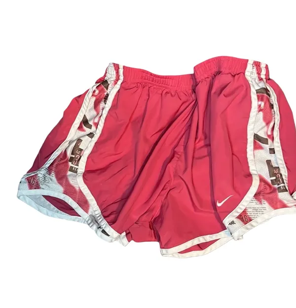 Nike Pink Gym Shorts with Side Panel Graphics - Image 3