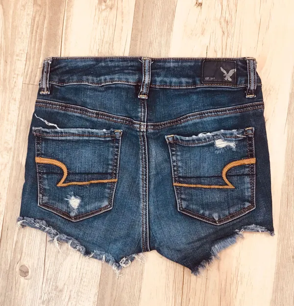 American Eagle High Rise Shortie sz 0 - Image 5