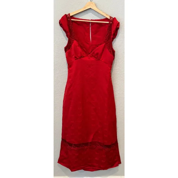 NEW Free People Foolish Heart Midi Dress Size Medium - Image 14