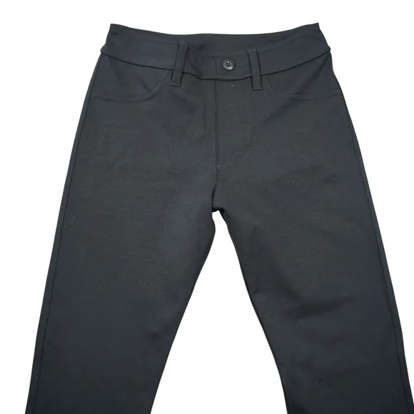 American Giant No-BS Pant Black Kick Flare Trousers‎ Women Size 6 Career Casual - Image 2