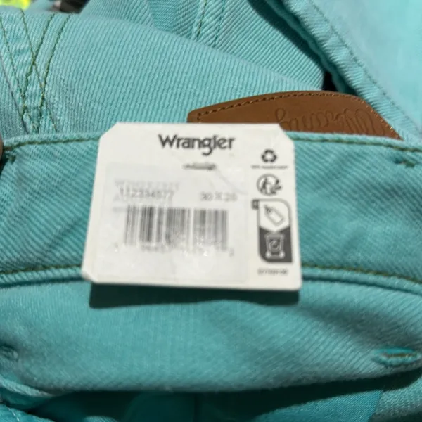 NWT Wrangler Wild West 603 High Rise Straight Jean Aquarius 30X28 - Image 7
