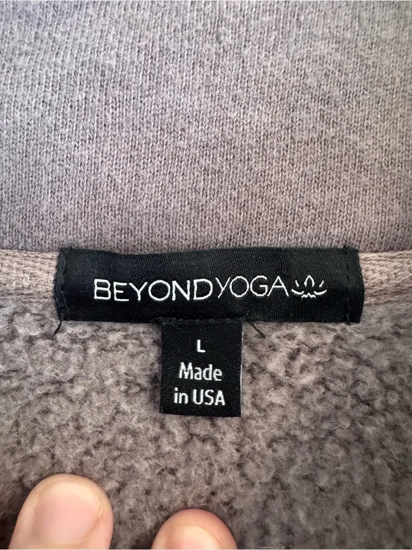 Beyond Yoga Quarter-Zip Pullover - Plum - Image 2