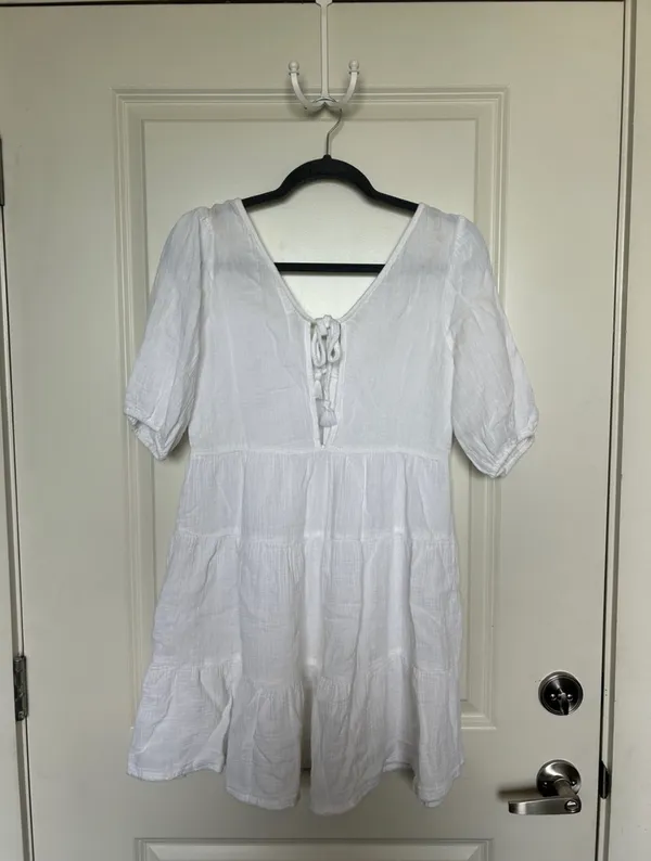 aerie white dress - Image 4