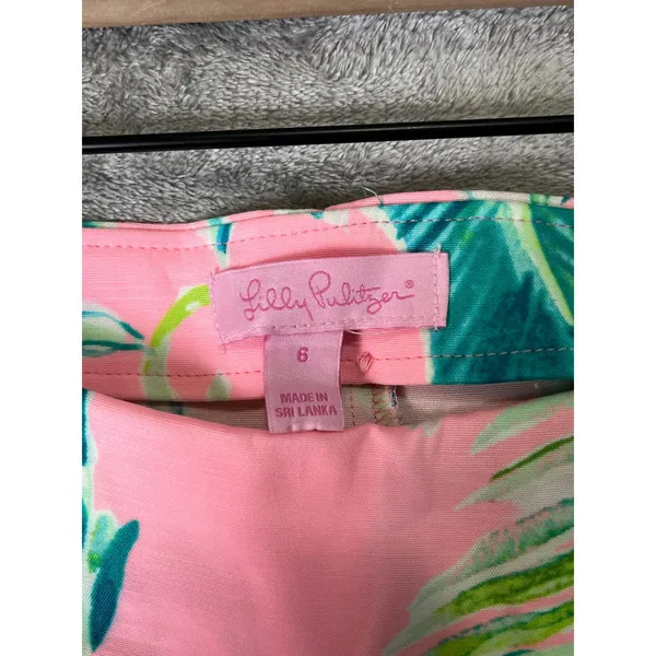 Lilly Pulitzer Faye Skort Chimpoiserie Coral Reef Tint Golf Tennis Size 6 New - Image 5