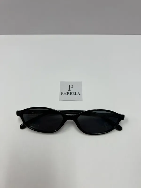 black oval sunglasses / 90s oval sunglasses - Image 5