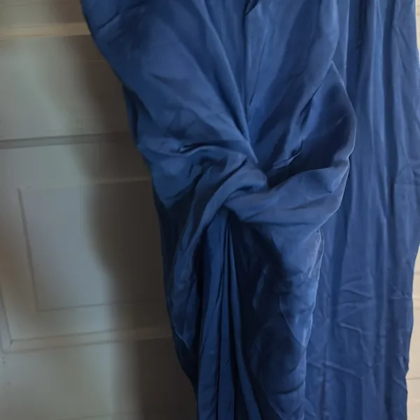 Aerie Vibrant Blue Maxi Dress with Knotted Side Detail - Image 3