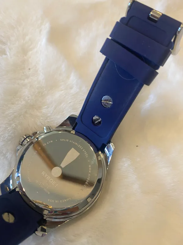 NWT Kyboe! The Original Giant Mariner Watch, Blue/Silver, Unisex MS.48-004.15 - Image 6