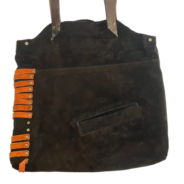 Tree Women's Artisan Leather Suede Tote Brown - Image 6