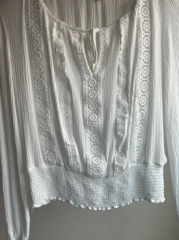 White Lace Blouse - Image 3