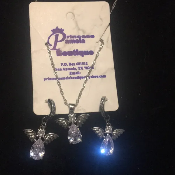 Angel CZ Sterling Silver Jewelry Sets - Image 5