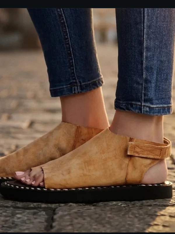 FREE PEOPLE Carlsbad BOHO Leather Sandals Size 7 - Image 11