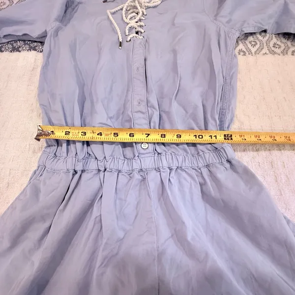 Victoria's Secret Light Blue Shirt Dress Romper, size 10 NWOT! - Image 10