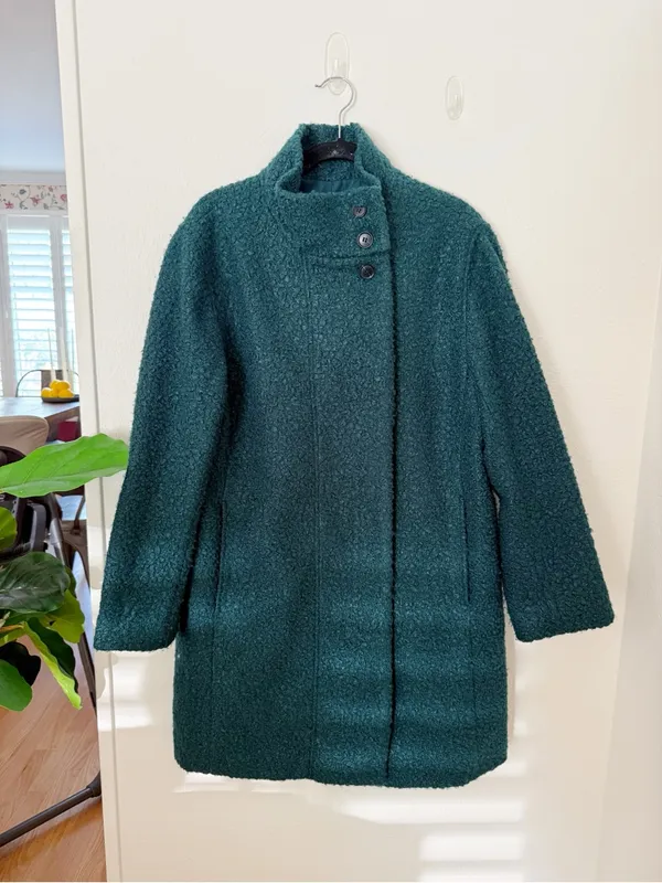 Loft Funnel Neck Coat Sz L - Image 2