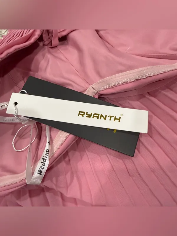 NWT Ryanth Pink Strapless Sweetheart Evening Dress - Image 7