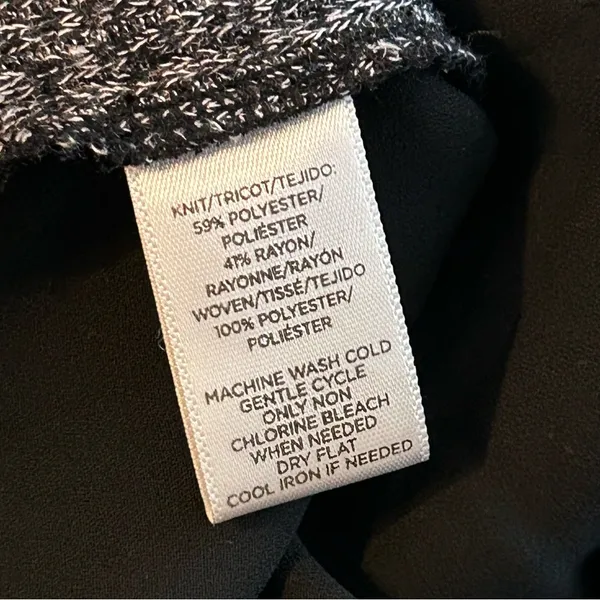 WHBM Black Lace Sleeveless Top S 6 - Image 3