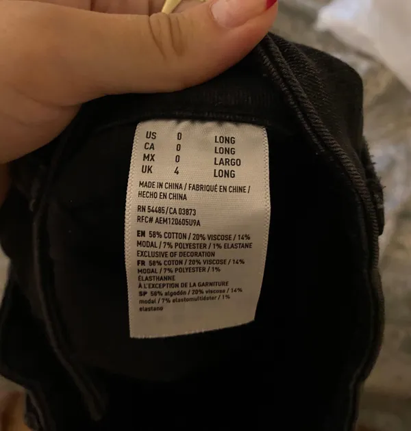 Black Denim Skirt - Image 3
