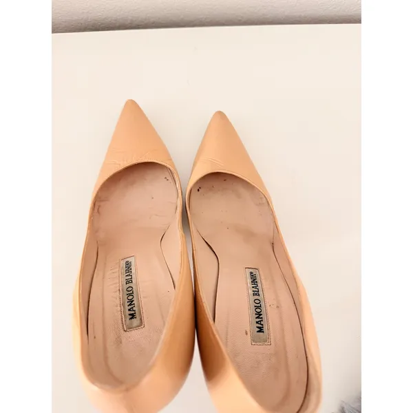Manolo Blahnik BB 70mm Lambskin Stiletto Pumps Size‎ 39 895$ - Image 7