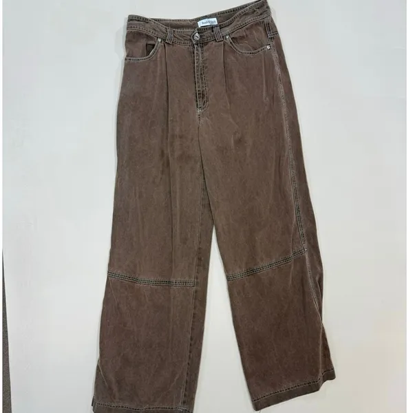 RODEBJER EILEEN RANCH COTTON PANTS IN DARK BROWN Large - Image 5