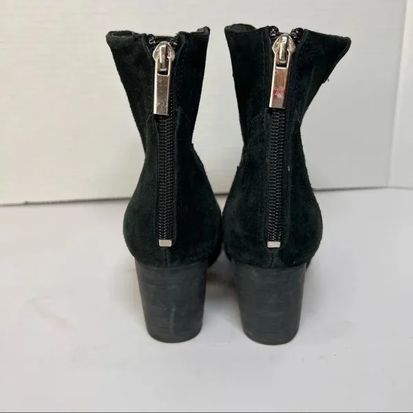 RAYE Revolve Womens Ella Black Suede Western Inspired Boot Block Heels Sz 37 - Image 3