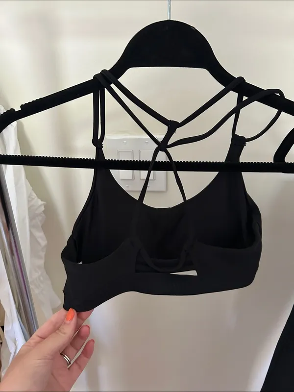 Under Armour Black Strappy Sports Bra and High-Waist Leggings Set - Image 7