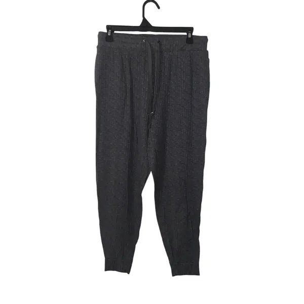 Joyspun Women's Hacci Knit Jogger Style Lounge Pants Pajama Pants - Image 2