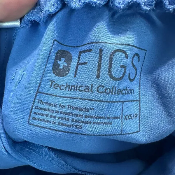 Figs blue XXS technical collection medical scrub pants - Image 3