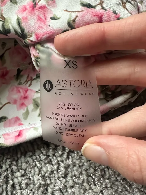 Astoria Activewear Floral Pink and White Two-Piece Skirt Set - Image 6