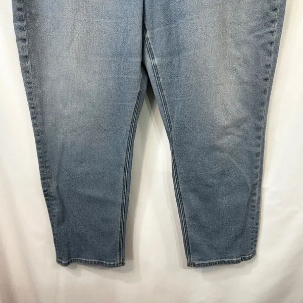 American Eagle Plus Size 18‎ Mom Jeans Light Wash Stretch High Rise Relaxed 834 - Image 7