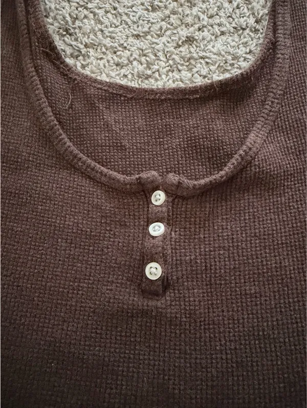 Brown Brandy Melville Tank Top - Image 2