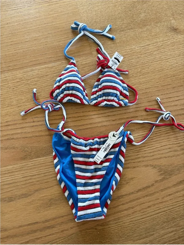Victoria's Secret Red white and blue striped bikini - Image 2