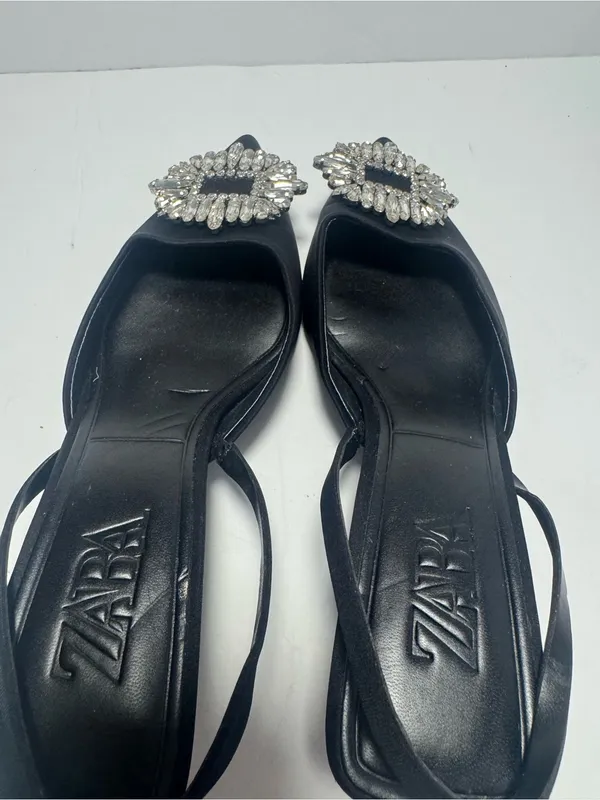Zara Kitten Heal Women's Embellished Slipper Size 39 - Image 5